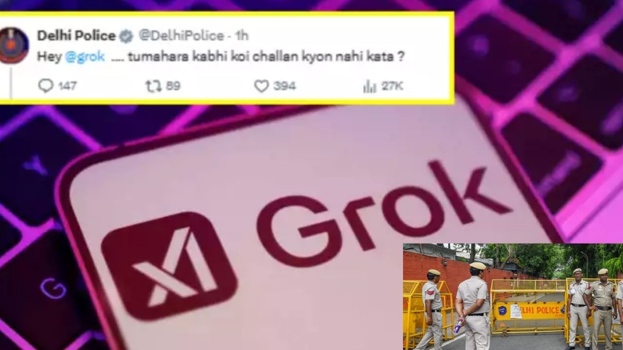 दिल्ली पुलिस ने चैटबॉट से किया सवाल, AI ने देसी अंदाज में लिए मजे , Grok का मजाकिया अंदाज हुआ वायरल