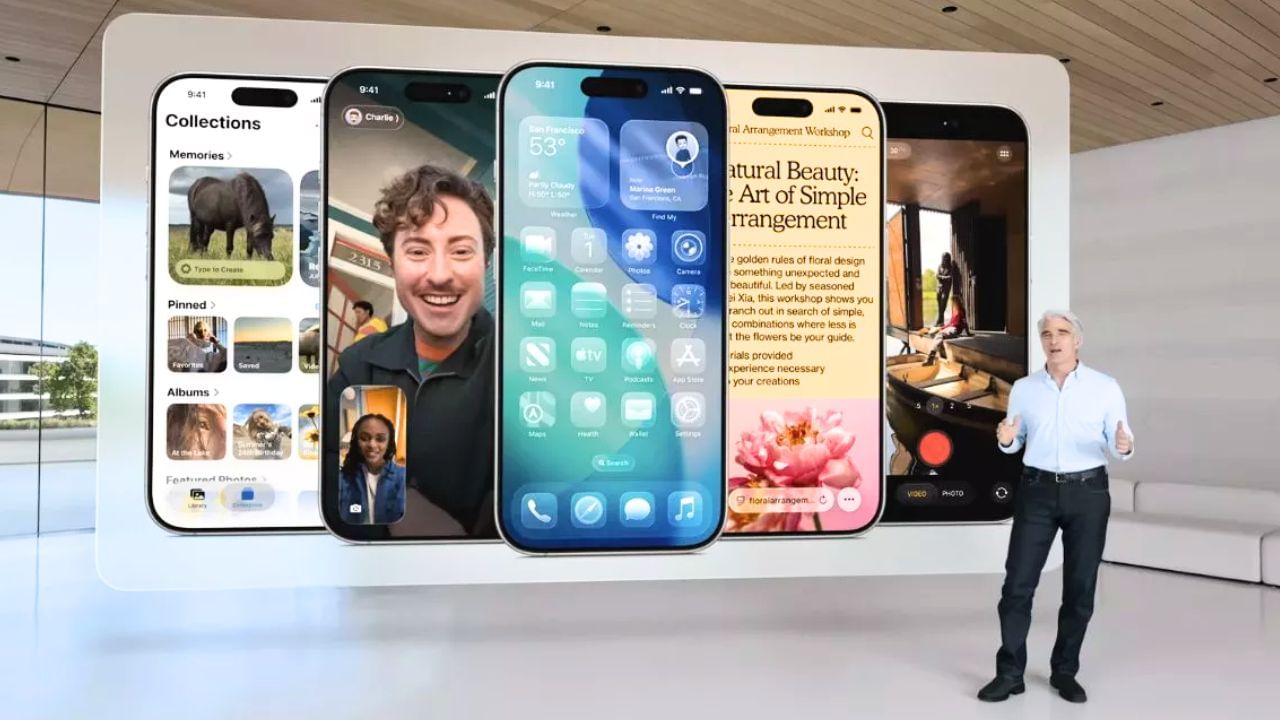 ऐपल WWDC 2025 इवेंट का आगाज, Liquid Glass डिजाइन के साथ iOS 26 का हुआ ऐलान ऐपल WWDC 2025 इवेंट का आगाज, Liquid Glass डिजाइन के साथ iOS 26 का हुआ ऐलान