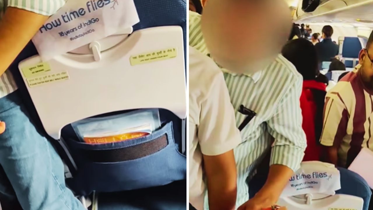 IndiGo की प्लाइट में हुई अजीब चोरी! पैसेंजर की करतूत जान लोगों का चकराया दिमाग; वीडियो वायरल IndiGo की प्लाइट में हुई अजीब चोरी! पैसेंजर की करतूत जान लोगों का चकराया दिमाग; वीडियो वायरल