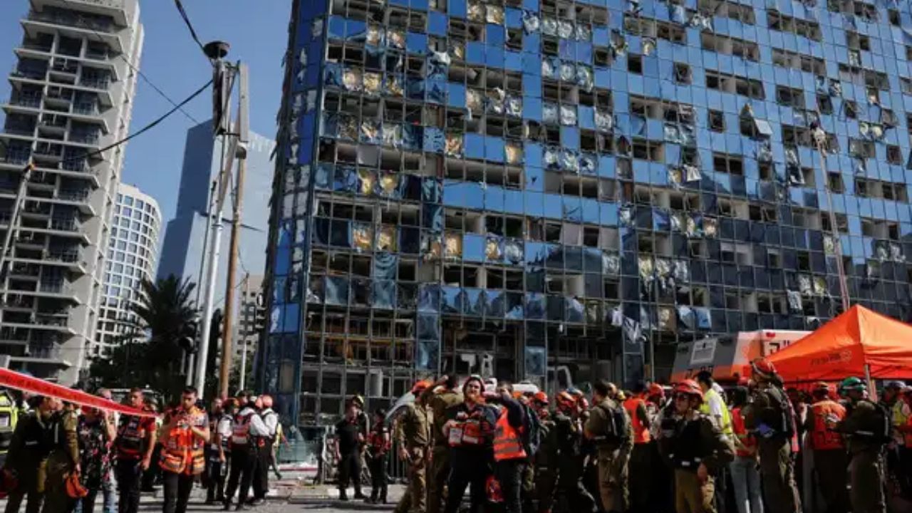 Iran Strikes Israeli Stock Exchange Building In Tel Aviv (2)