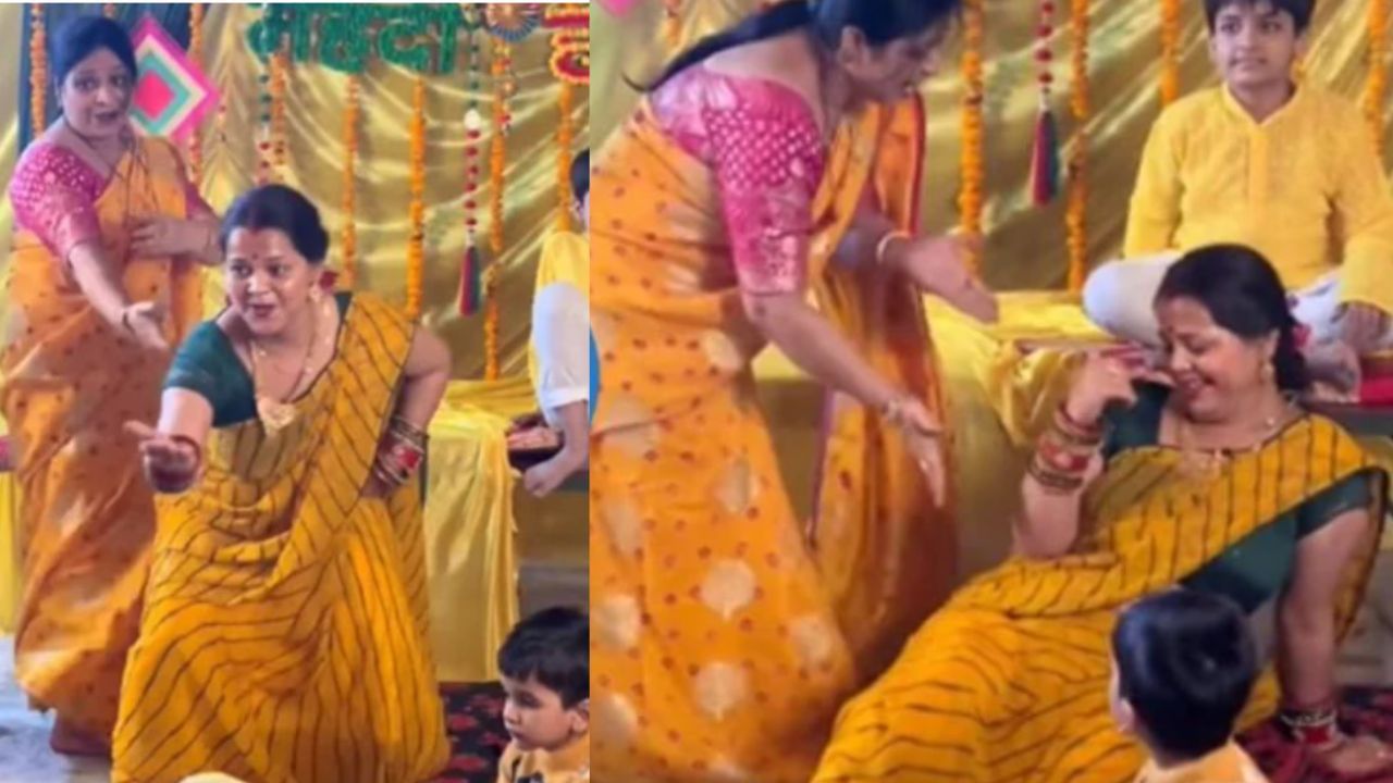Viral Video: चोली के पीछे क्या है गाने पर...दिल खोलकर नाची महिलाएं, हल्दी फंक्शन में जमाया खास रंग Viral Video: चोली के पीछे क्या है गाने पर...दिल खोलकर नाची महिलाएं, हल्दी फंक्शन में जमाया खास रंग