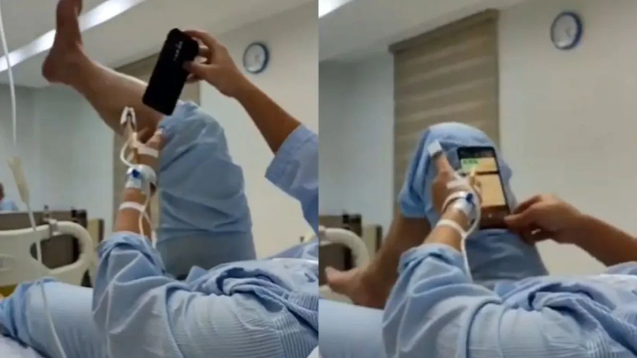 Viral Video: बिस्तर पर लेटे-लेटे मरीज ने फोन चलाने का बैठाया बढ़िया जुगाड़, लोग बोले- 'आज से मैं भी करूंगा' Viral Video: बिस्तर पर लेटे-लेटे मरीज ने फोन चलाने का बैठाया बढ़िया जुगाड़, लोग बोले- 'आज से मैं भी करूंगा'